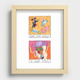 Bad Year Makes a Bad Bitch Recessed Framed Print