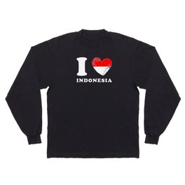 I Love Indonesia Long Sleeve T-shirt