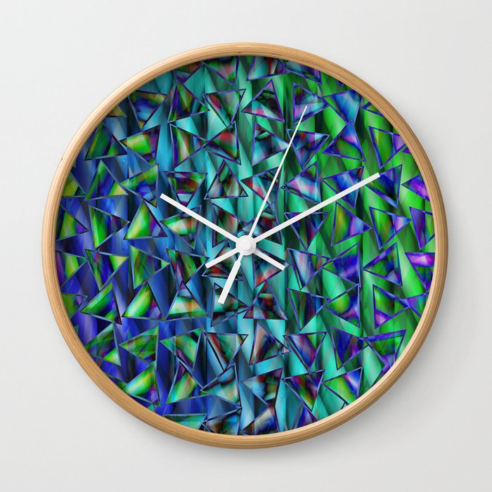 Pattern multicolored 13 Wall Clock
