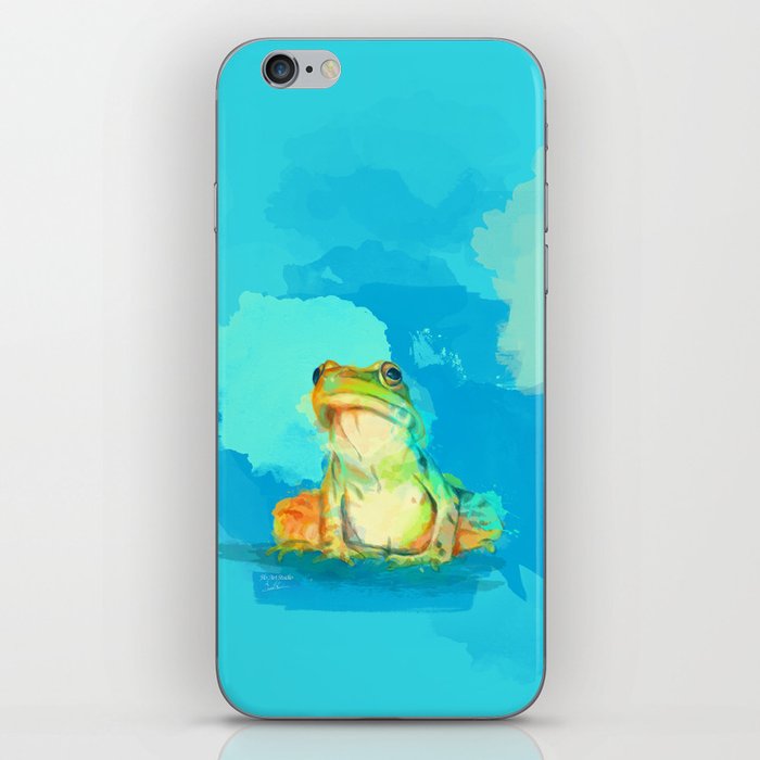 To Leap Or Not To Leap, Frog illustration iPhone Skin