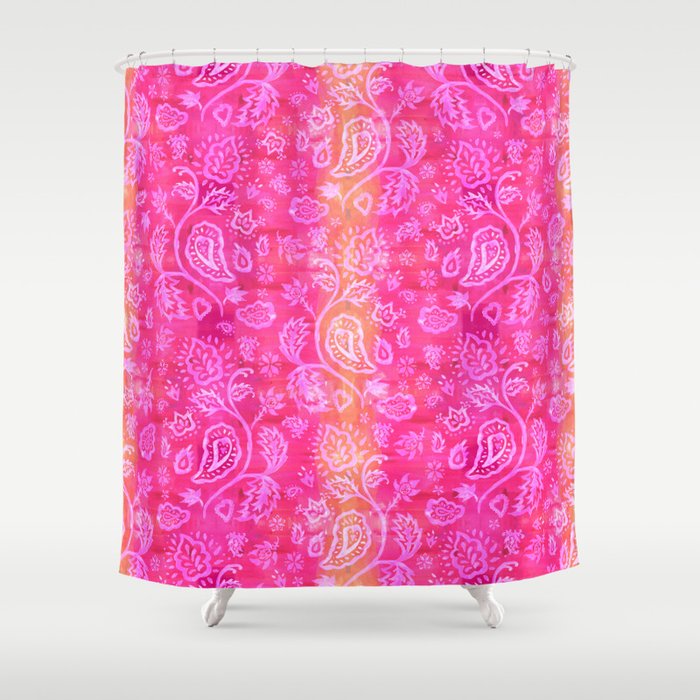 Moroccan Textiles Shower Curtain, Hindu Shower Curtain