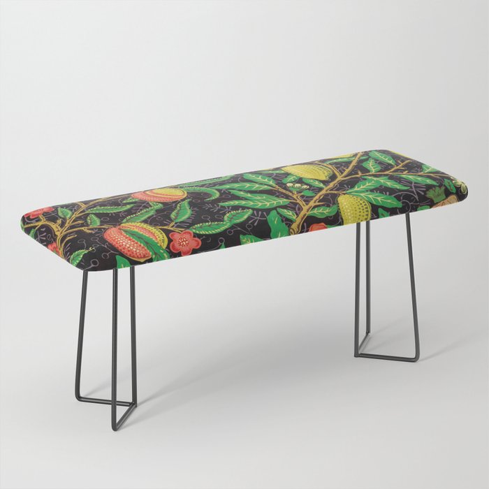 Citrus, Pomegranate Pattern, William Morris Bench