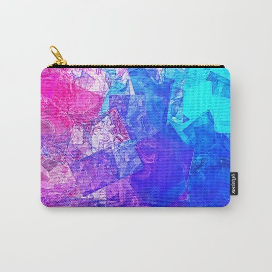 Textured Paper Overlay Carry-All Pouch