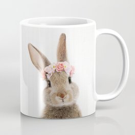 Rabbit with Flower Crown Coffee Mug