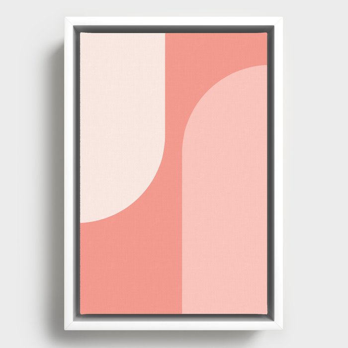 Modern Minimal Arch Abstract XLVI Framed Canvas