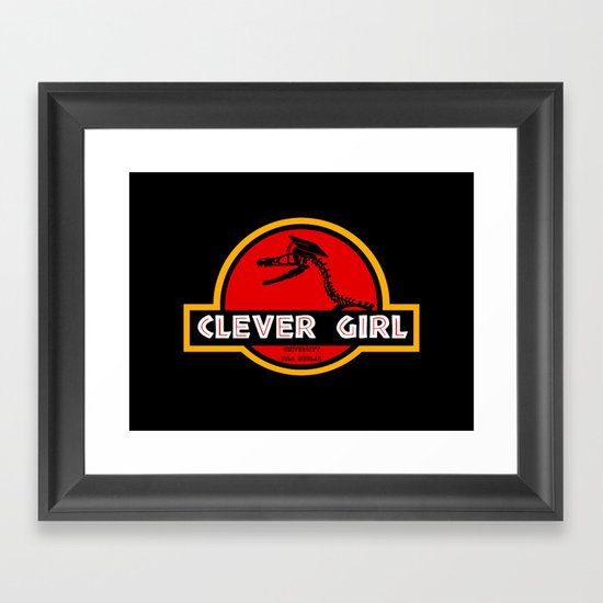 Clever Girl Framed Art Print