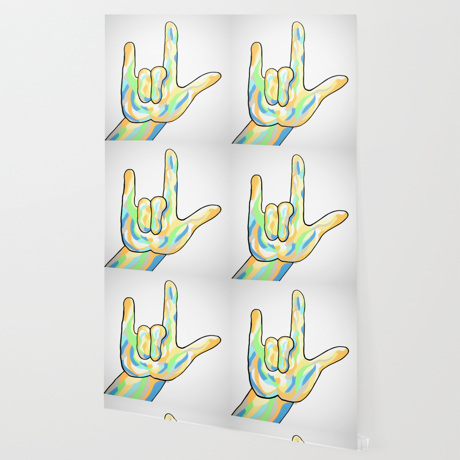 Asl I Love You In Gray Tones Wallpaper By Eloiseart Society6 This wallpaper is based on another strobe light. society6