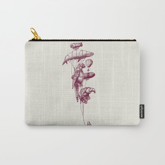The Helium Menagerie (merlot) Carry-All Pouch
