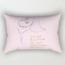 I'm not flirting, I'm just awkwardly friendly Rectangular Pillow