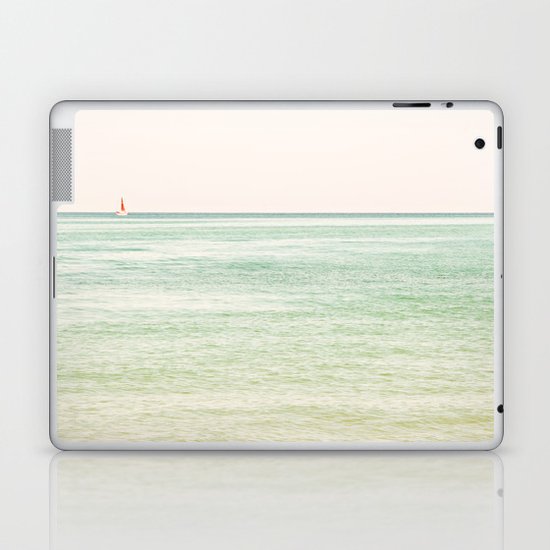 Nautical Red Sailboat Laptop & iPad Skin