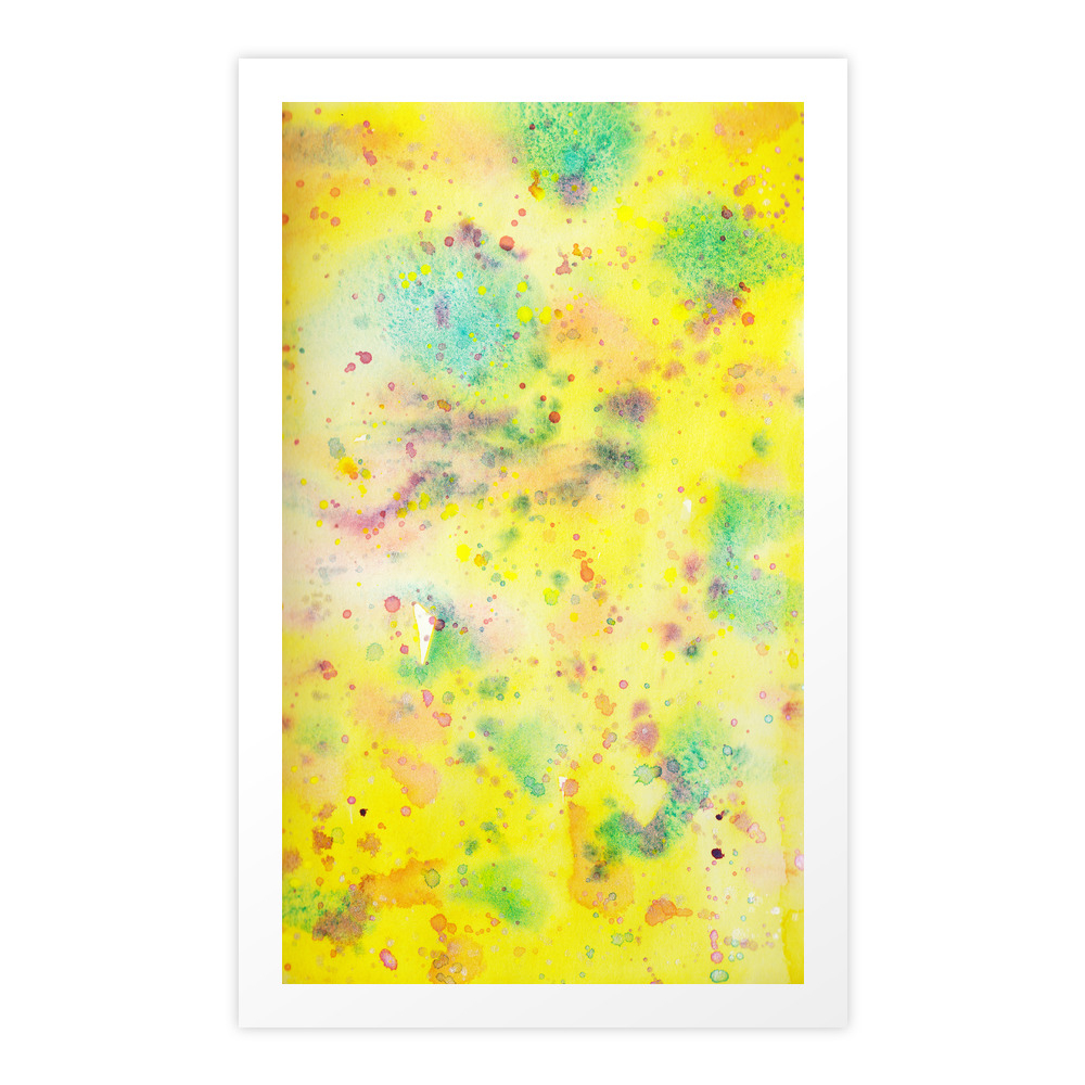 Yellow Galaxy Art Print by galari