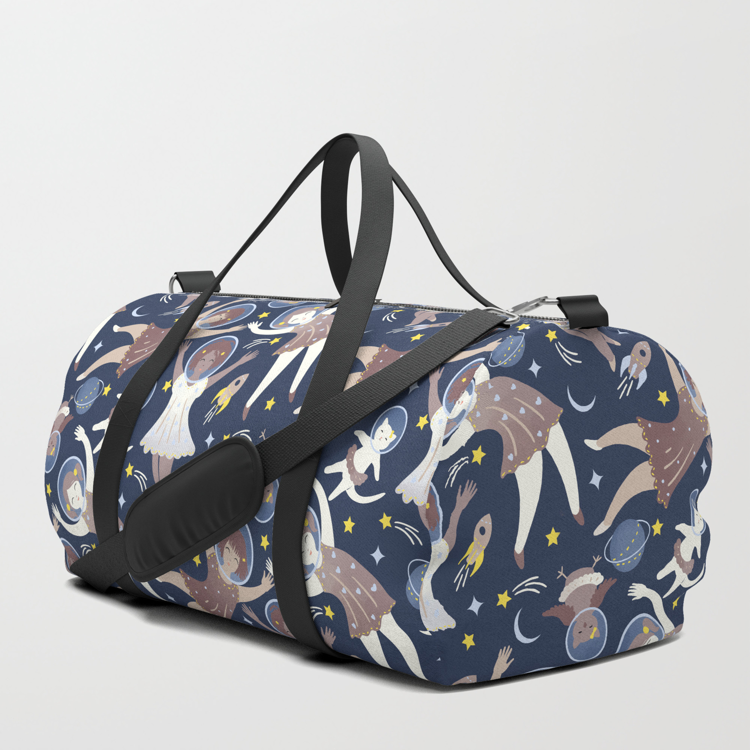 Girls In Space Duffle Bag By Elenanaylor Society6