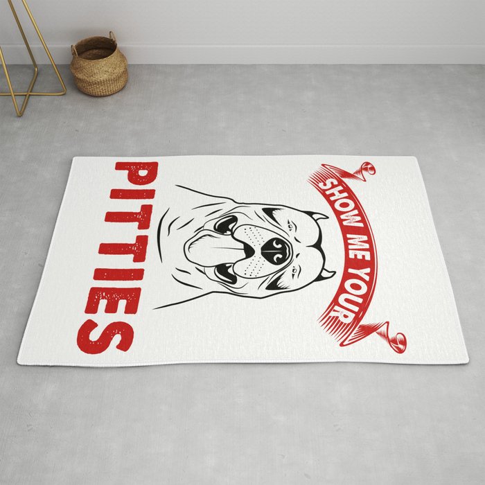 Pit Bull Face Dog American Bully Gift Rug By Jansch Society6
