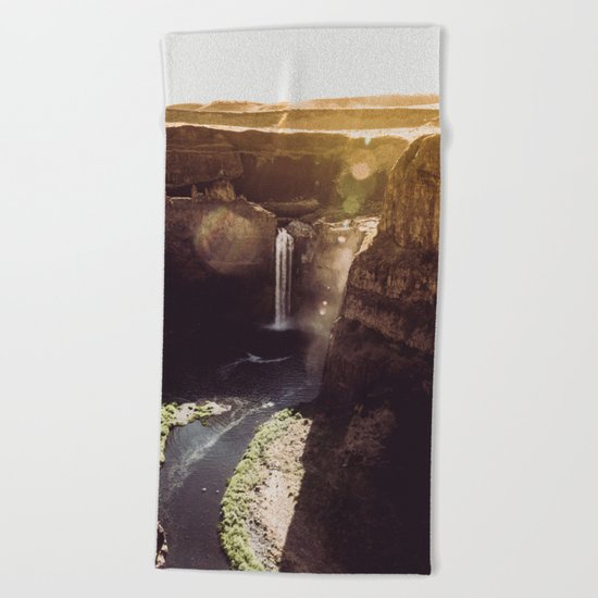 Desert Waterfall Beach Towel