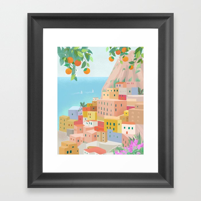 Amalfi Coast, Italy Framed Art Print