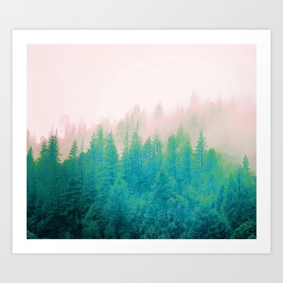 Forest Fog V2 #society6 #decor #buyart Art Print