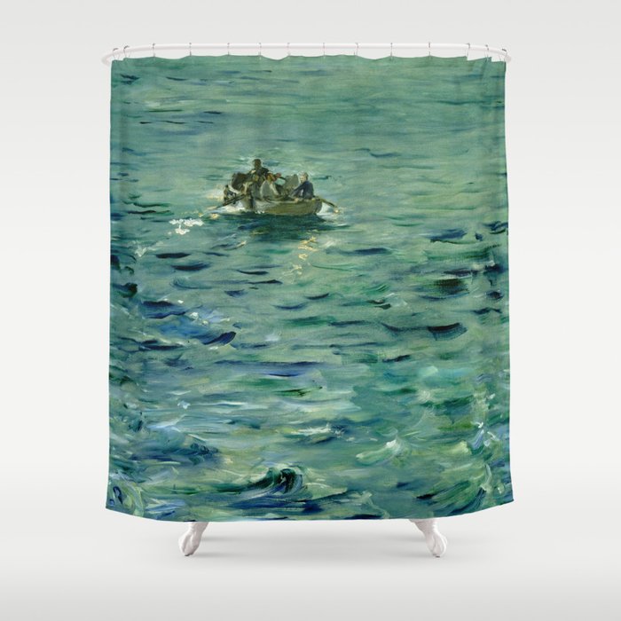 Édouard Manet "Rochefort's Escape (II)" Shower Curtain