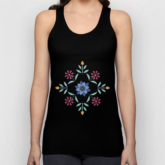 Floral Pattern 2 Unisex Tank Top