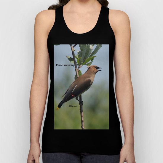 Cedar Waxwing at Hillsboro Pond Unisex Tank Top