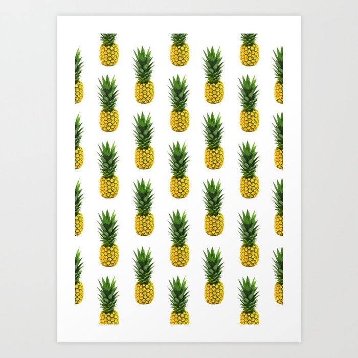 Pineapple Pattern Art Print