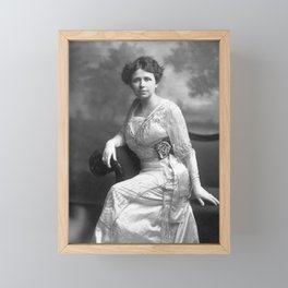 Hattie Caraway Portrait - 1914 Framed Mini Art Print