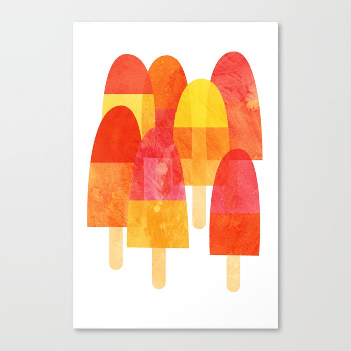 Ice Lollies and Popsicles Canvas Print