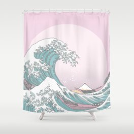Great Wave Pastel Shower Curtain