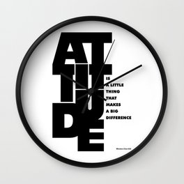 Lab No. 4 - Life Inspirational Quotes Of Attitude Inspirational Quotes Poster Wall Clock