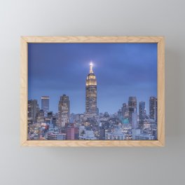 The Empire State Building in NYC Framed Mini Art Print