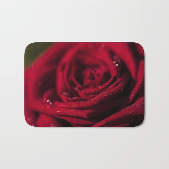 Fire-Red-Rose - Roses Flowers Bath Mat