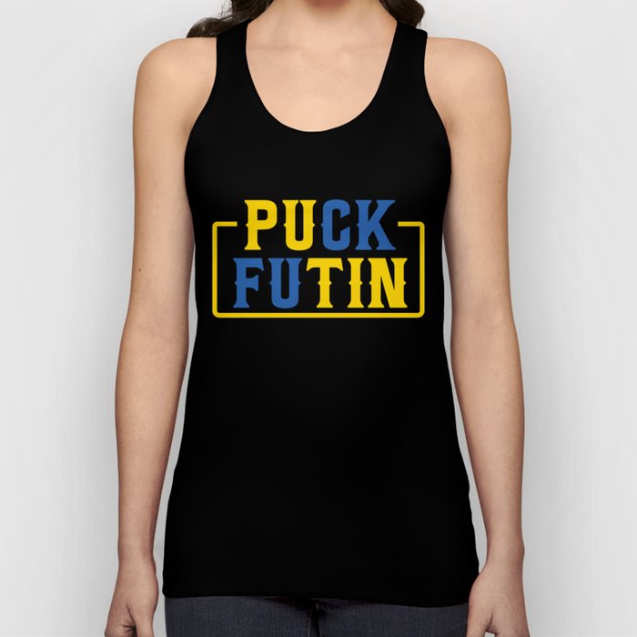 Puck Futin Fuck Putin Ukrainian War Tank Top