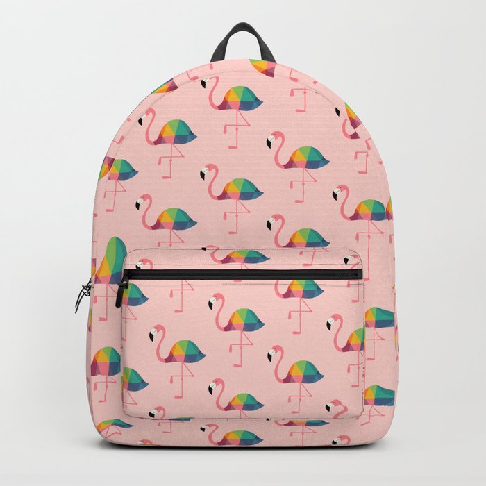 Rainbow Flamingo Backpack