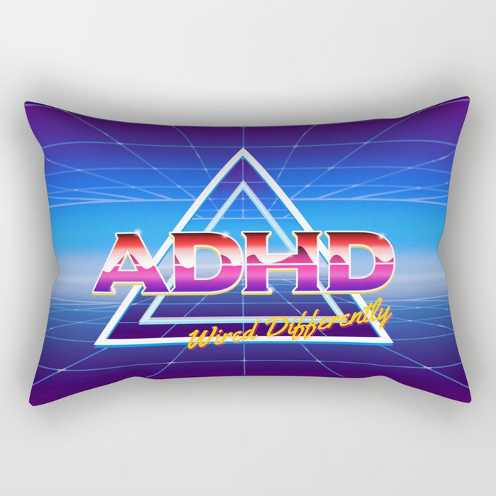 ADHD - Wired Differently Rectangular Pillow
