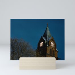 Church Clocktower Mini Art Print