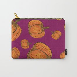 Halloween Pumpkin Background Seamless Pattern Carry-All Pouch