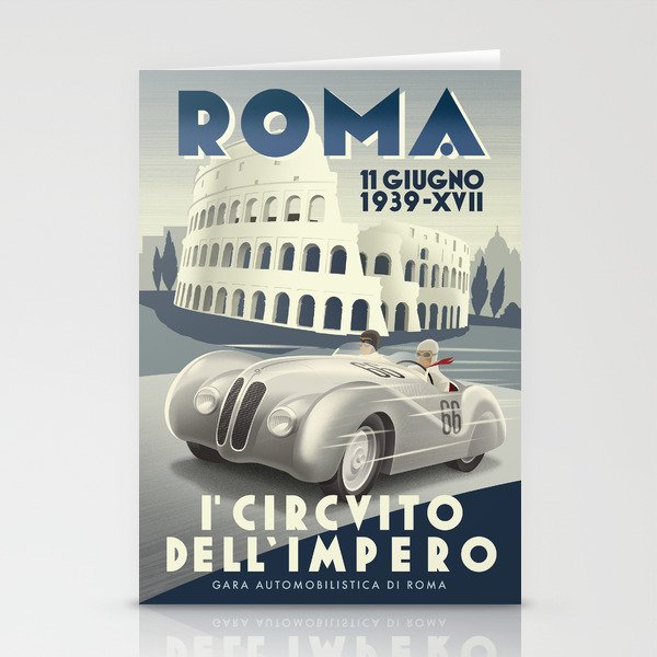 Roma Grand Prix Stationery Cards