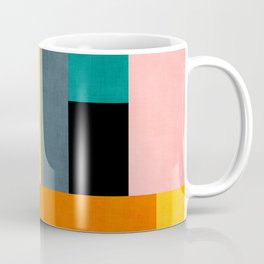 Modern Colorful Patchwork Vibrant MCM ART Mug