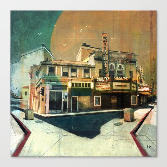 Rialto, Your Name In Lights Canvas Print