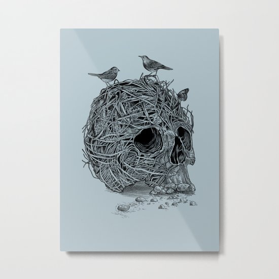 Skull Nest Metal Print