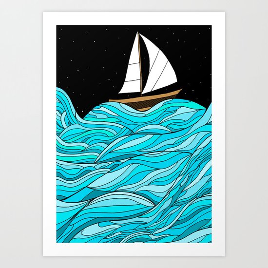 Night Sea Art Print