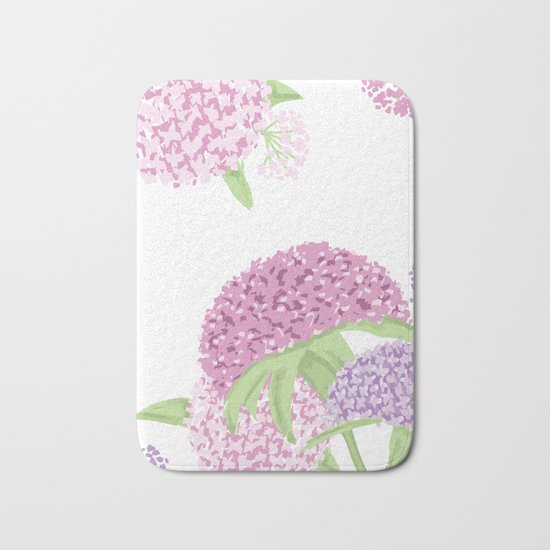Beautiful hydrangeas Bath Mat