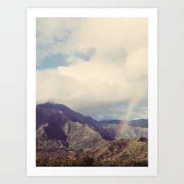 Kauai Rainbow - Hawaii Nature, Landscape Photography Art Print