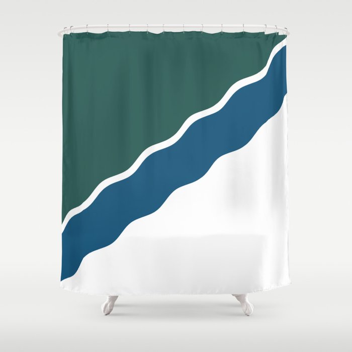 flag of Novosibirsk Shower Curtain