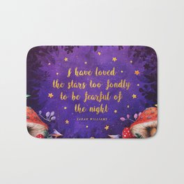 I have loved the stars Bath Mat | Poem, Watercolor, Illustration, Concept, Bookstagram, Classic, Night, Quotes, Williams, Poetry 