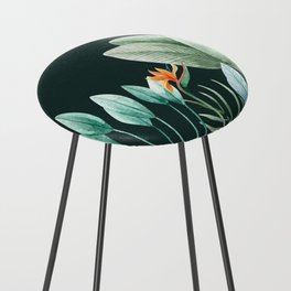 Tropical Leaves Texture Counter Stool