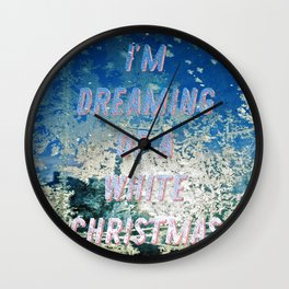 White Christmas - A Hell Songbook Edition Wall Clock