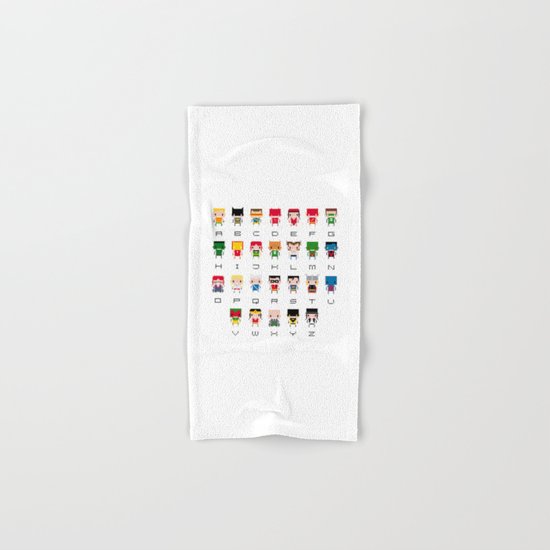 Superhero Alphabet Hand & Bath Towel