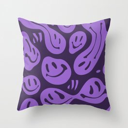 Amethyst Melted Happiness Throw Pillow