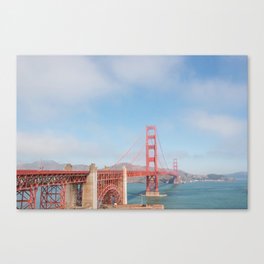 Golden gate bridge | United States travel photography | Bright and pastel colored photo print |  Canvas Print
