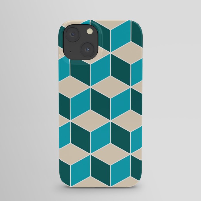 Beach Colors Isometric Graphic iPhone Case